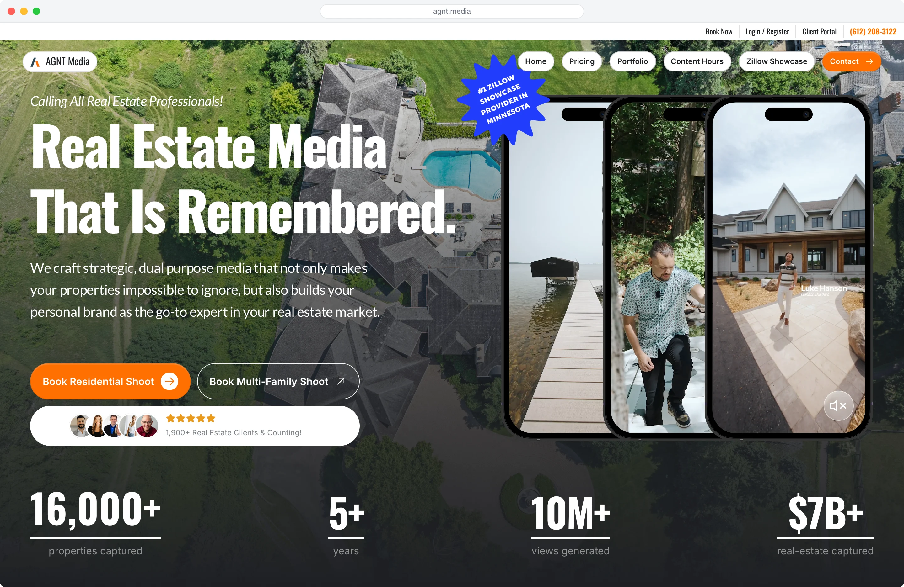 AGNT Media website project preview