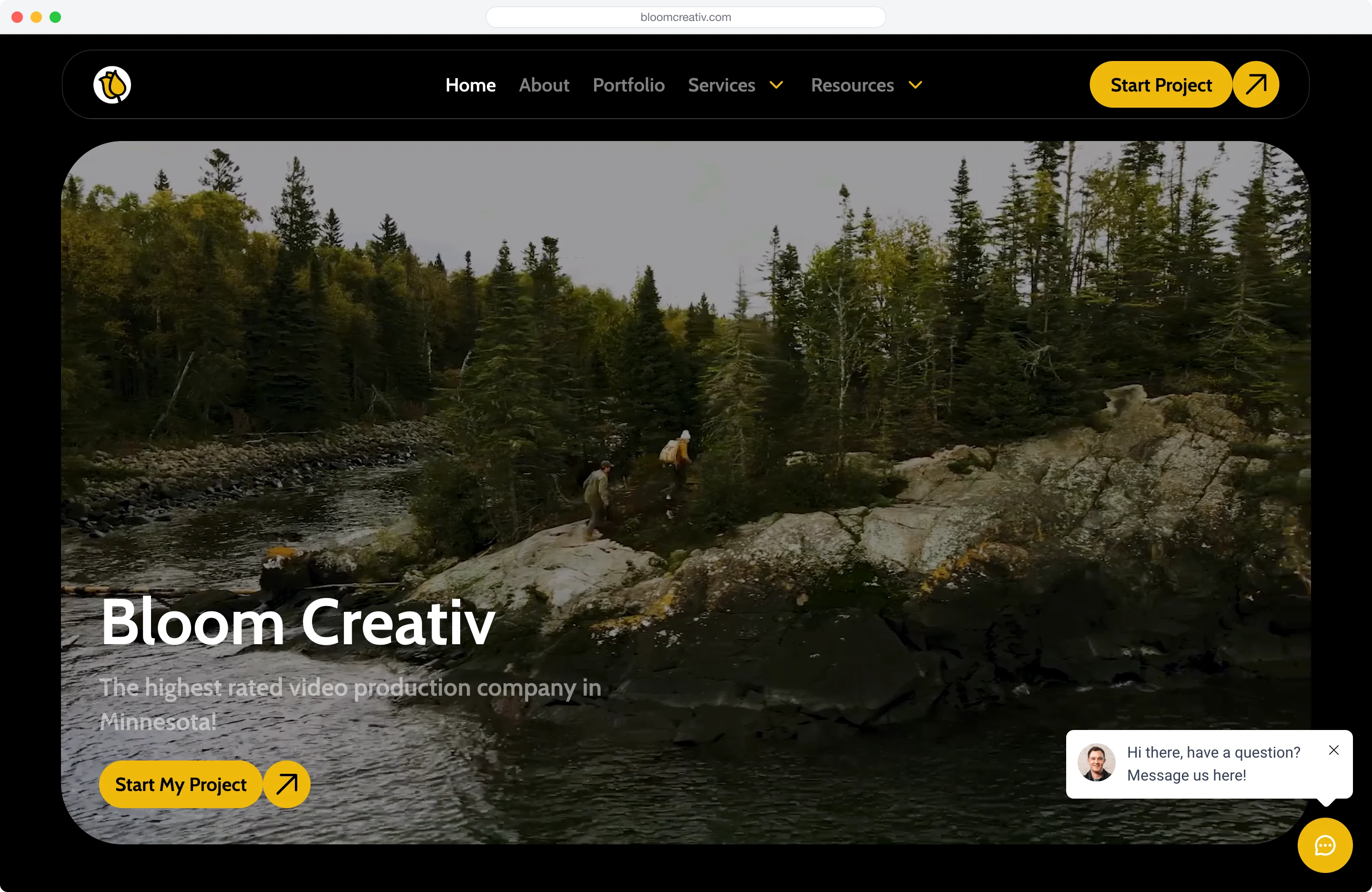 Bloom Creativ website project preview