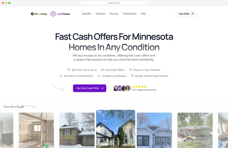 Livli Homes website
