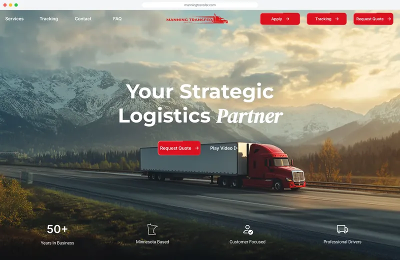 Manning Transfer website
