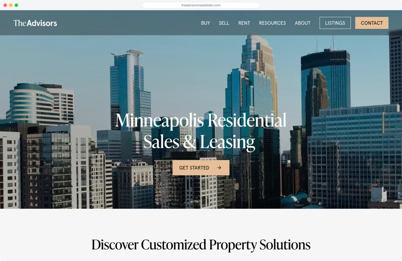 The Advisors website