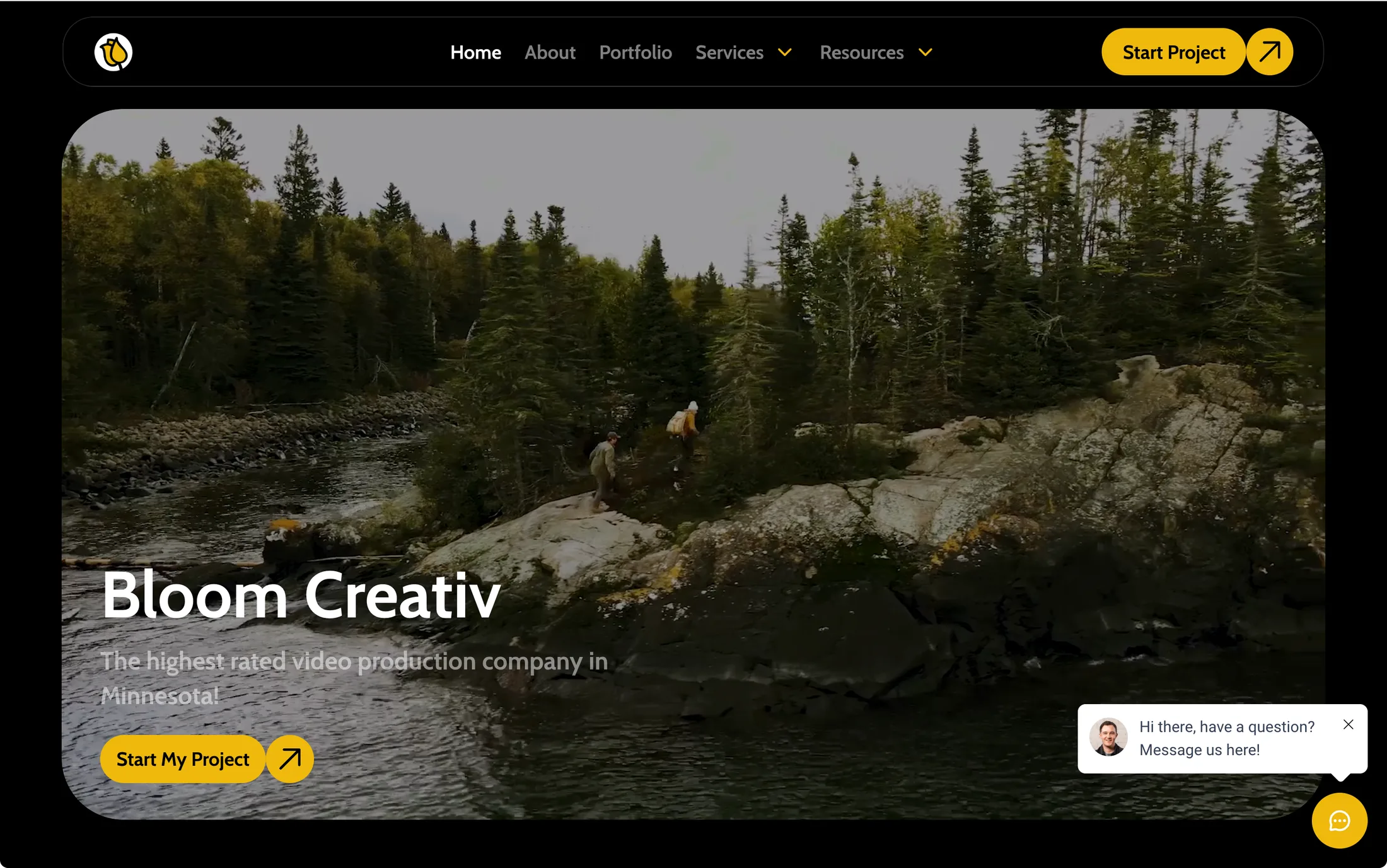 The Bloom Creativ website