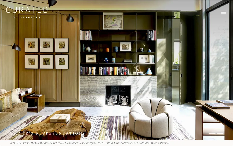 Curated by Streeter website