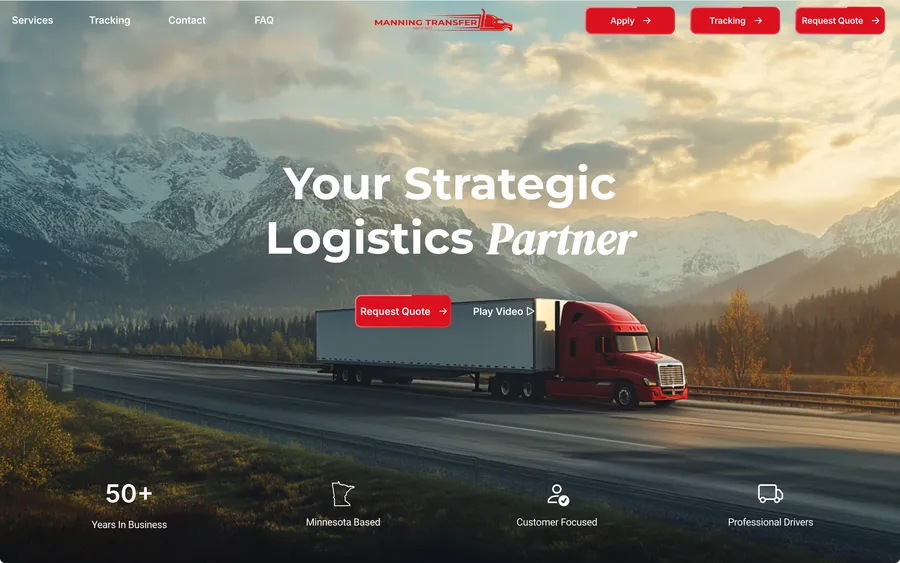 Manning Transfer website