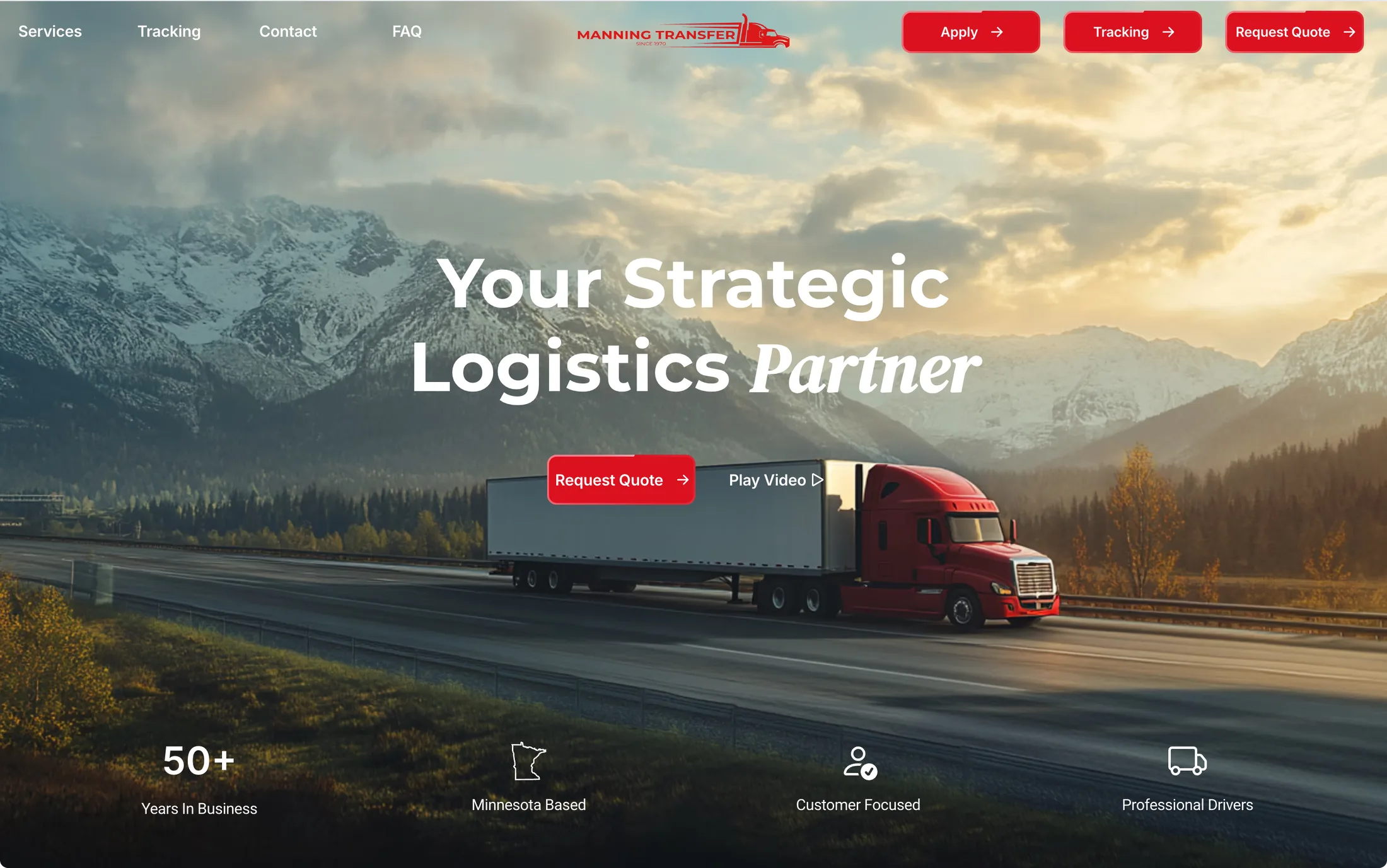 The Manning Transfer website