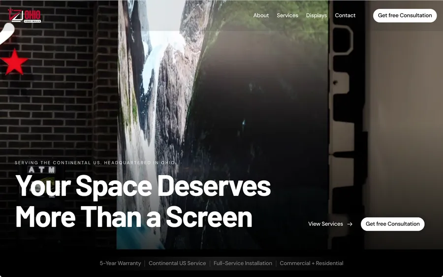 Ohio Video Walls website