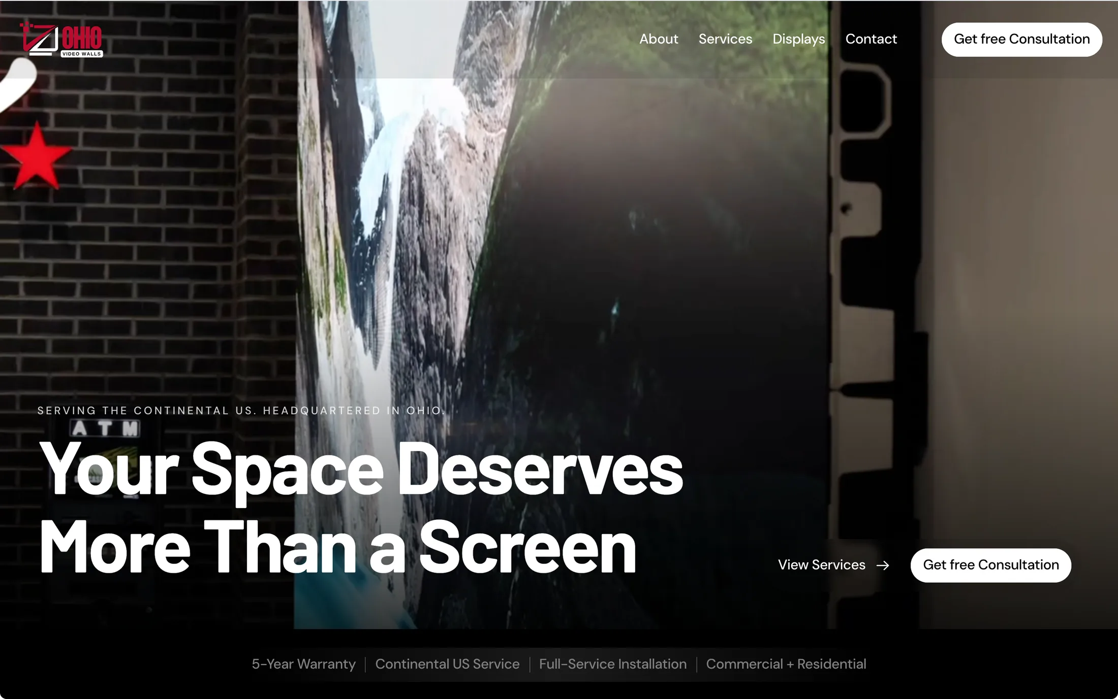 The Ohio Video Walls website
