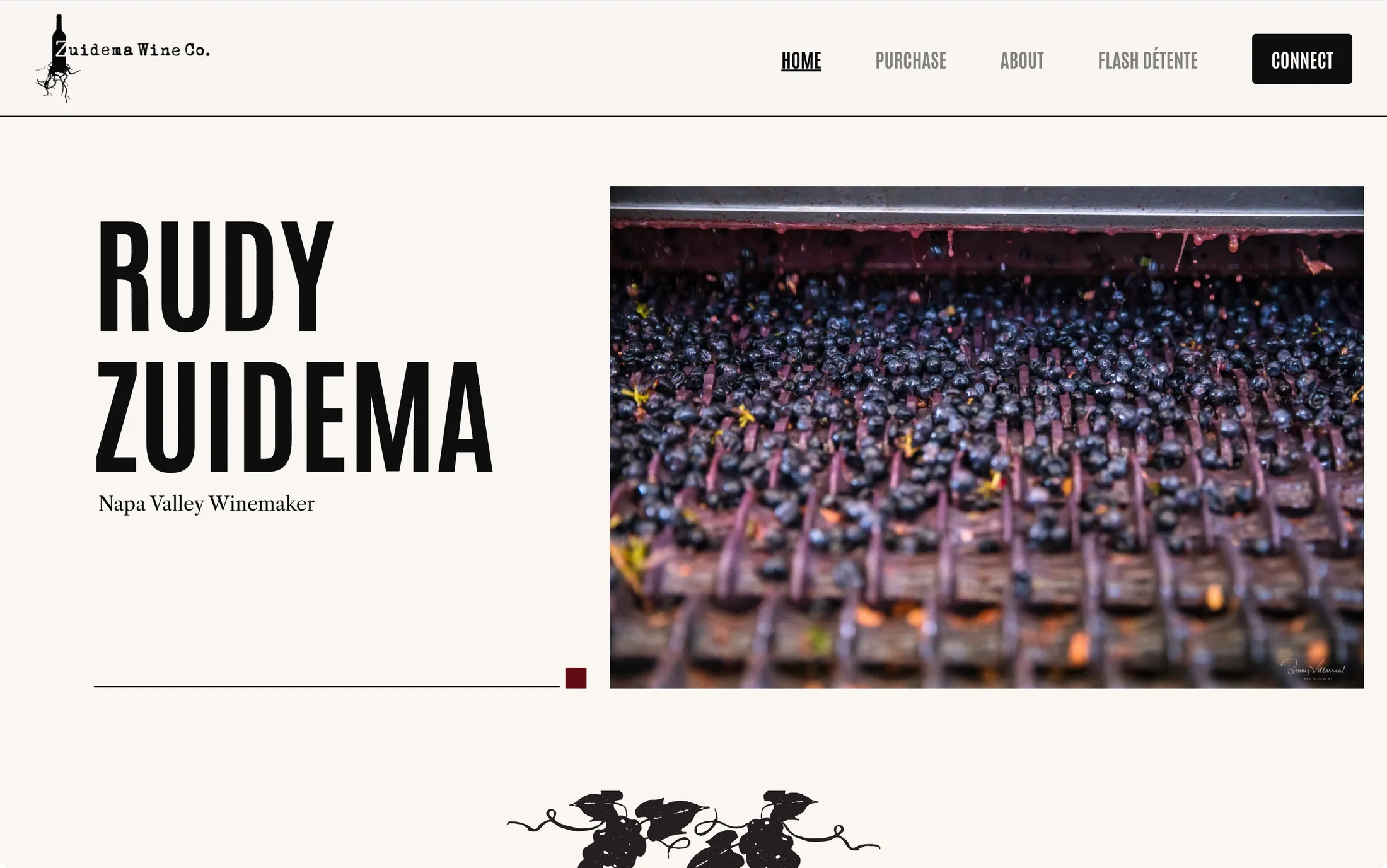 The Zuidema Wines website